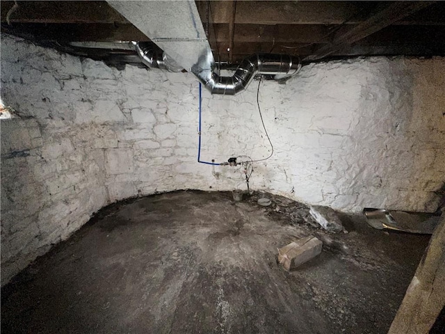 view of basement