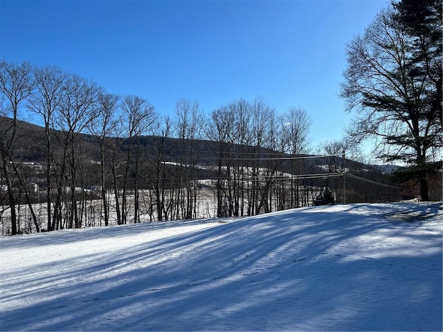 view of snow covered exterior