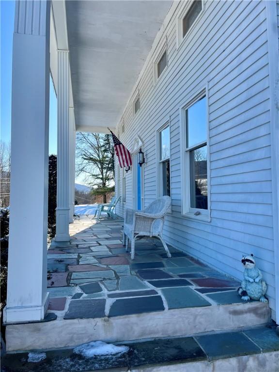 view of patio with a porch