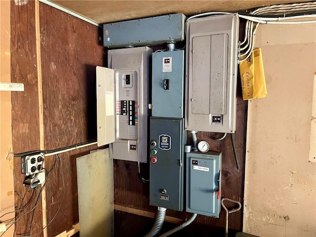 utility room with electric panel