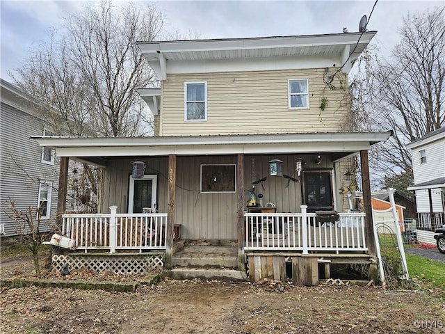 view of front facade with covered porch