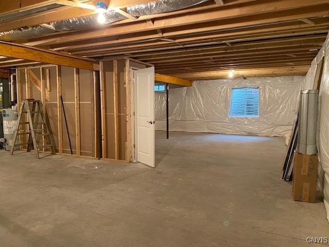 view of basement