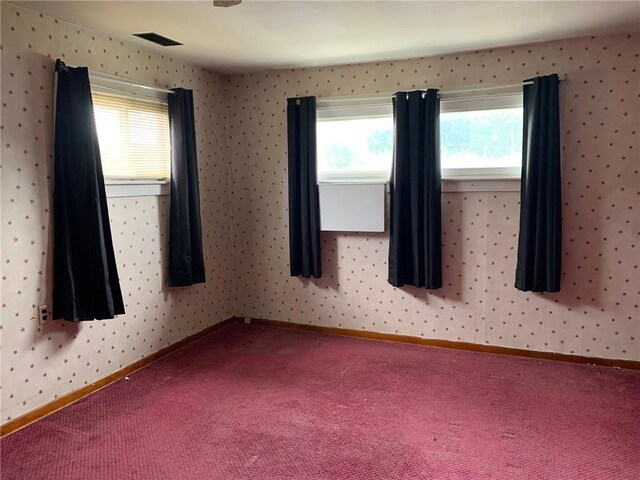 view of carpeted empty room