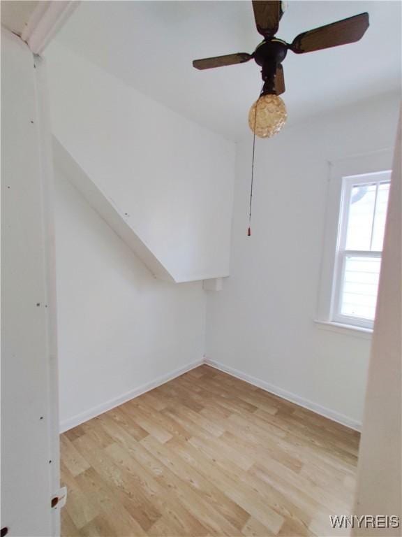 508 Howard St, Buffalo, NY 14206 - spare room with light wood finished floors and ceiling fan