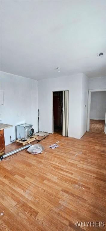 508 Howard St, Buffalo, NY 14206 - unfurnished living room featuring light wood finished floors