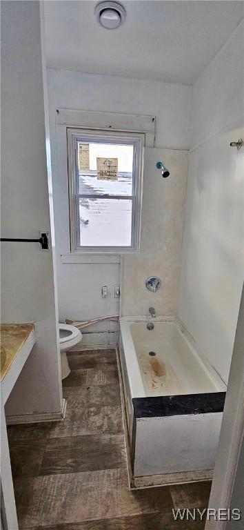 508 Howard St, Buffalo, NY 14206 - bathroom with toilet and wood finished floors