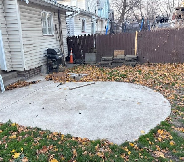 view of yard featuring a patio area