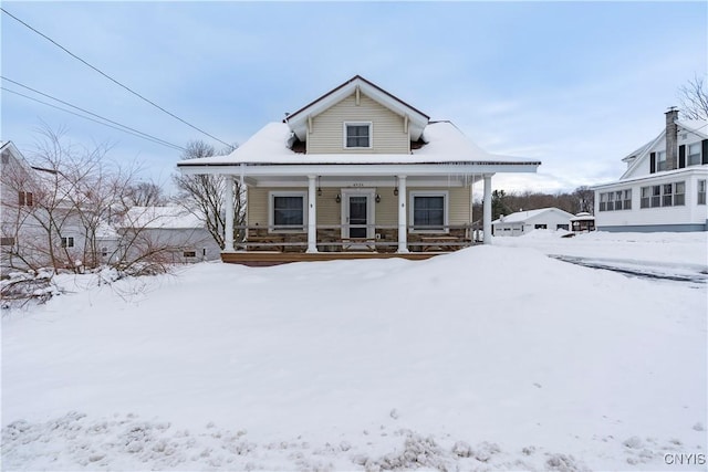 bungalow with covered porch