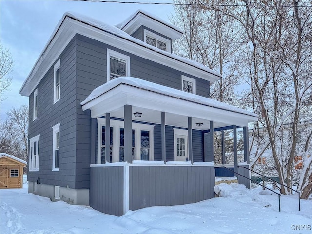 view of front of house with a porch