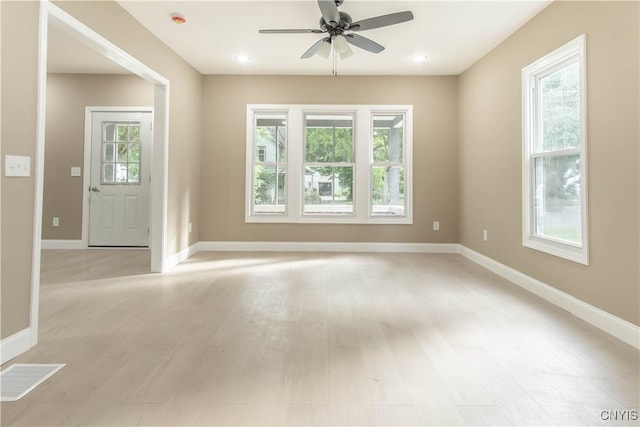 223 S Washington St, Wilna, NY 13619 - entryway featuring a ceiling fan and light wood finished floors