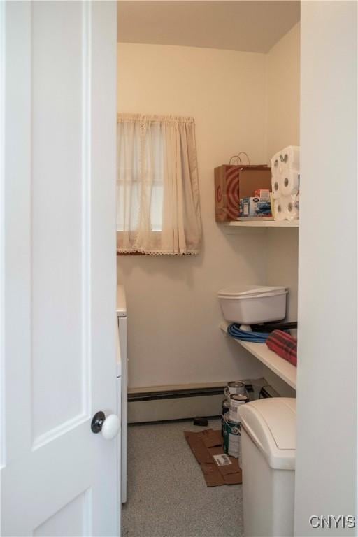 bathroom featuring a baseboard radiator