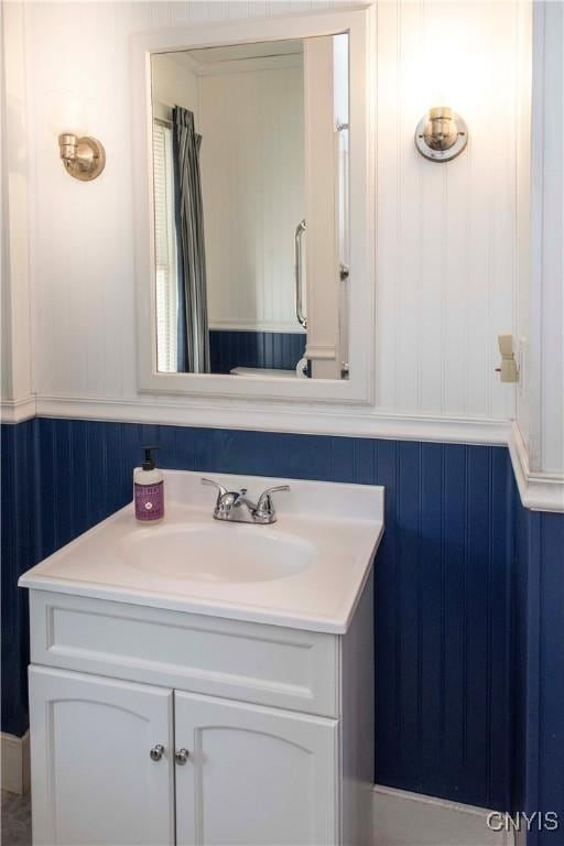 bathroom with vanity