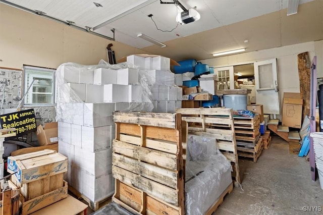 interior space featuring concrete flooring