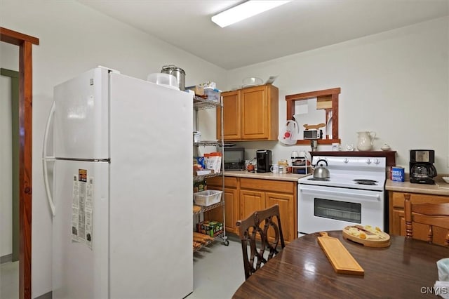 kitchen with white appliances