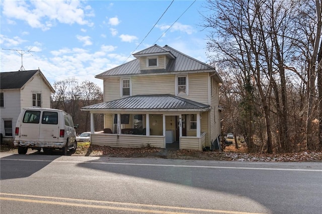 view of front of house with covered porch