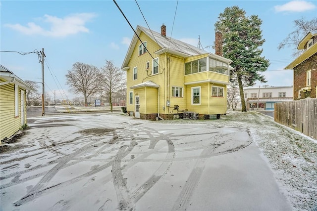 view of rear view of property