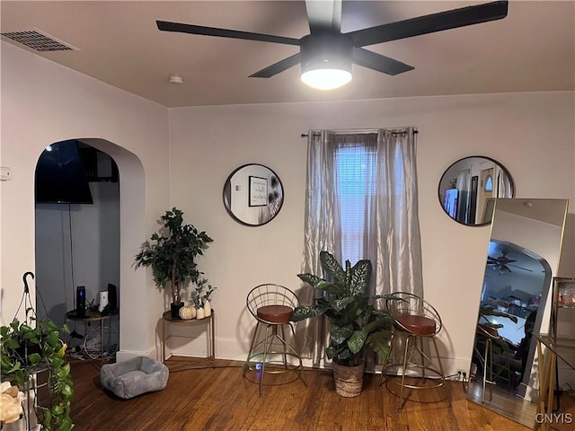 dining room featuring wood-type flooring