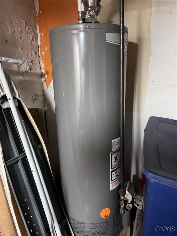 utilities featuring gas water heater