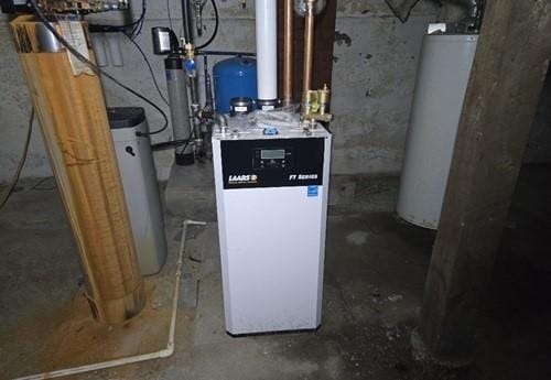 utilities featuring gas water heater