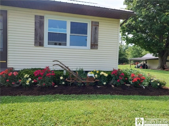 355 New Buffalo Rd, French Creek, NY 14724 - view of home's exterior featuring a yard