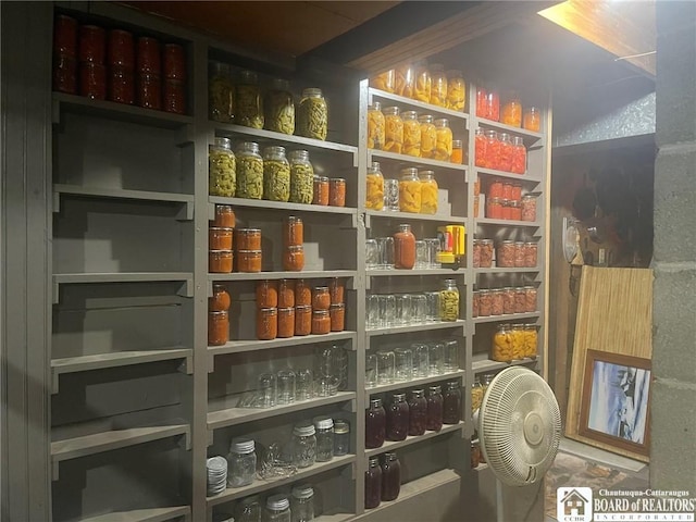 view of pantry