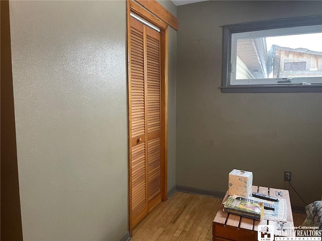 interior space featuring light hardwood / wood-style flooring