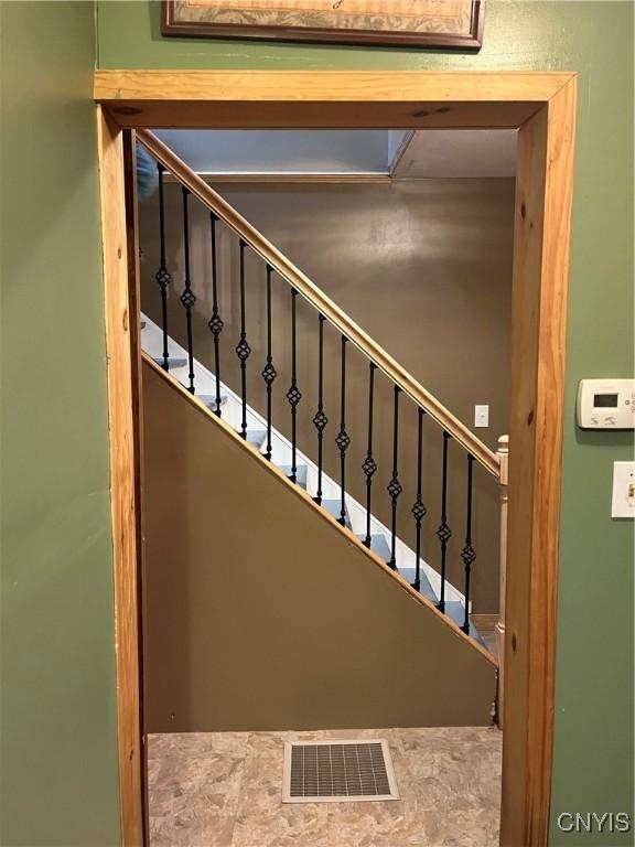 57 Liberty St, Adams, NY 13605 - stairs featuring visible vents
