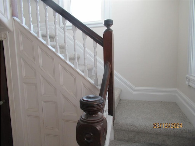 view of stairs