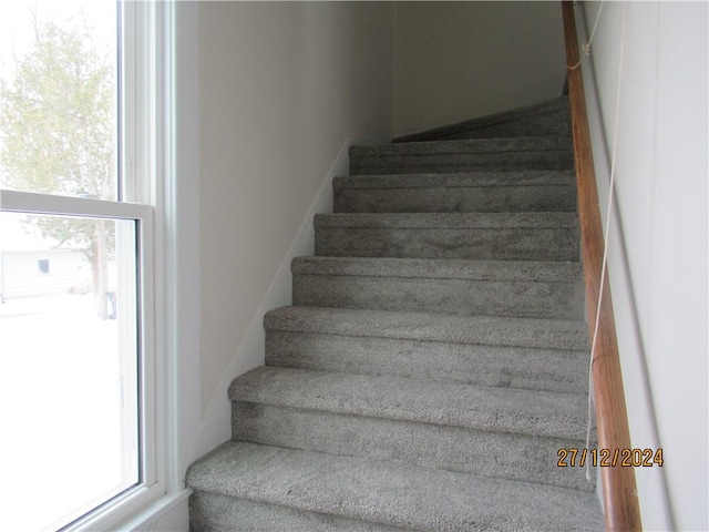 view of stairs