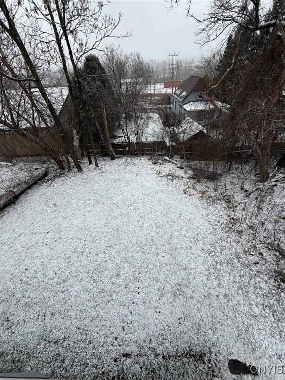 view of snowy yard