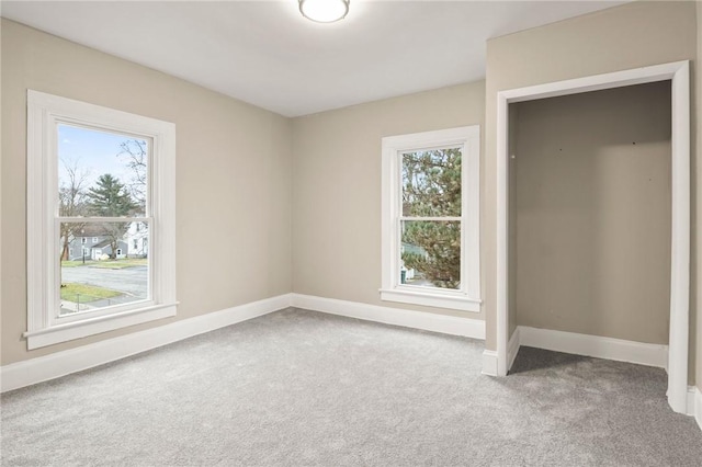 unfurnished bedroom featuring carpet flooring