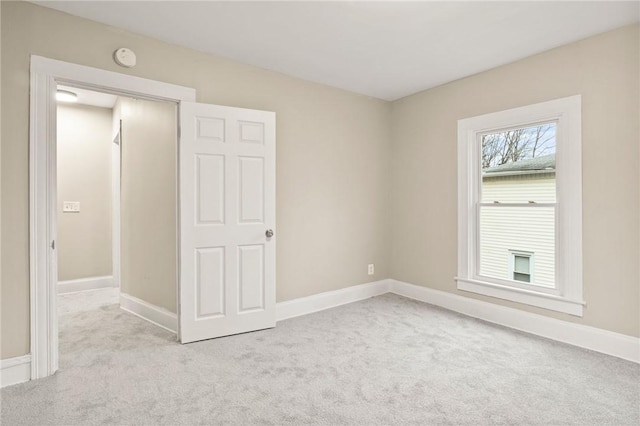 view of carpeted empty room