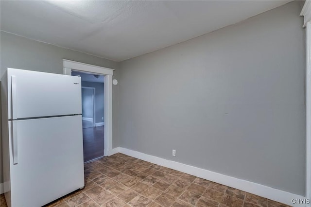 kitchen featuring white refrigerator