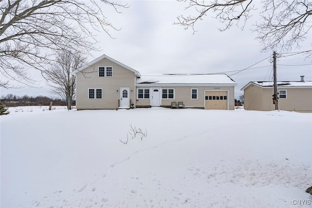 view of front of house featuring a garage