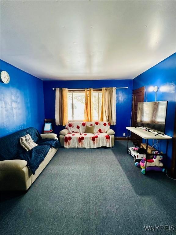 interior space featuring carpet floors