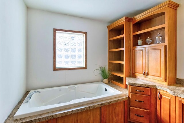 bathroom with a bathing tub