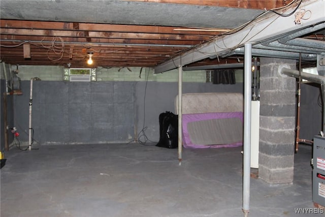 view of basement