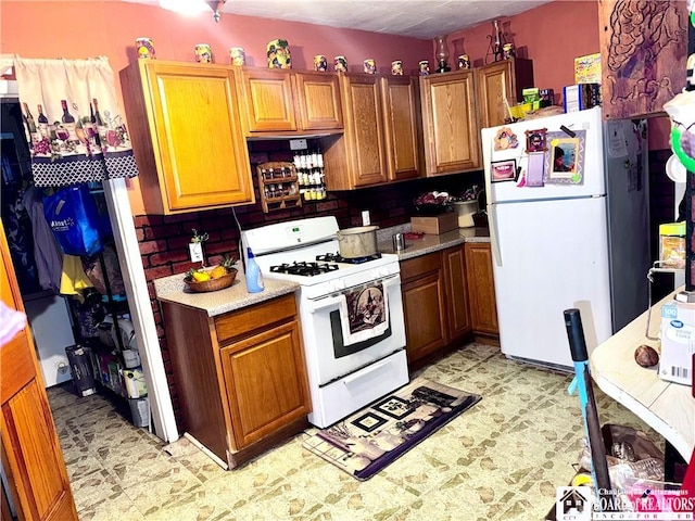 kitchen with white appliances