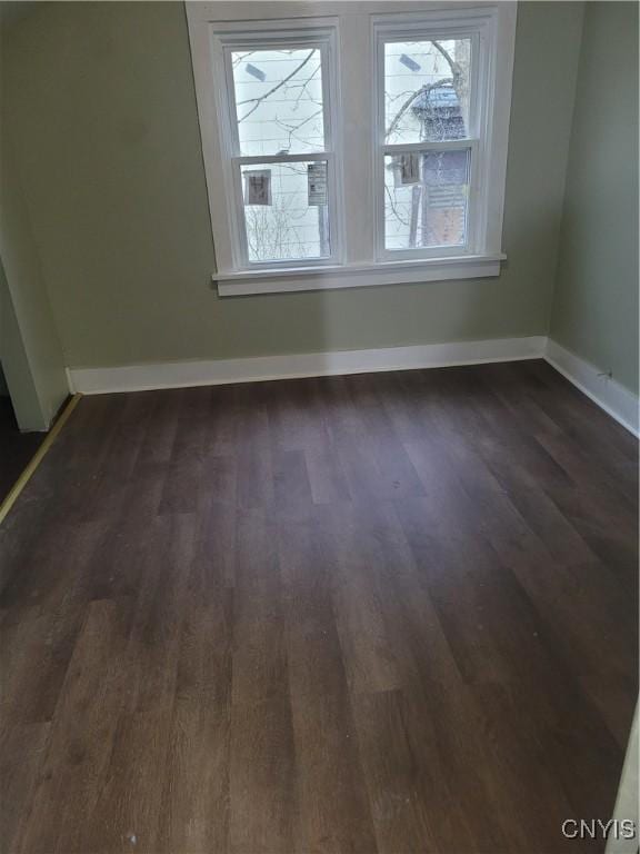 interior space featuring dark hardwood / wood-style floors