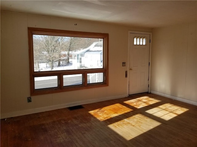 entryway featuring hardwood / wood-style floors