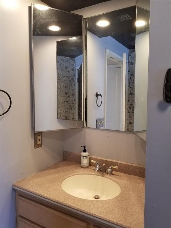 bathroom with vanity