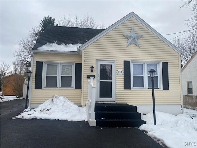 view of front of home