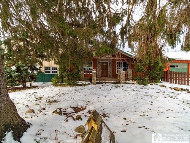 view of front of home