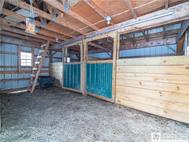 view of horse barn