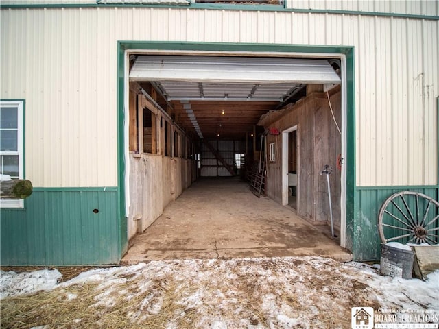 view of horse barn