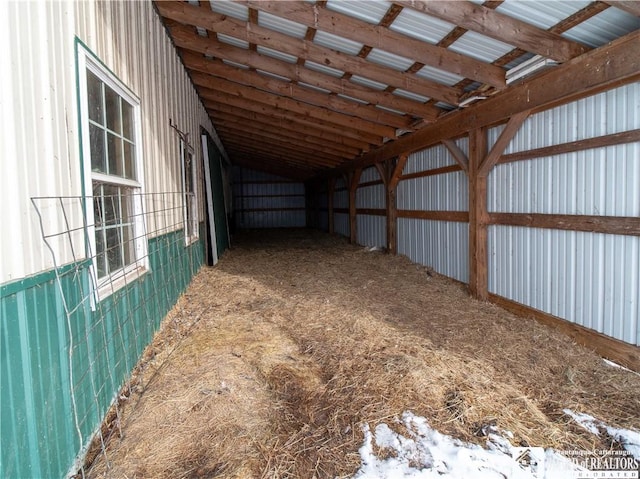 view of horse barn