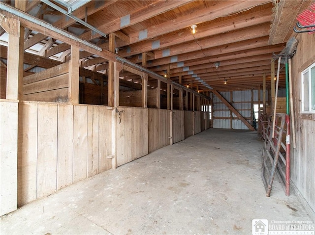 view of horse barn