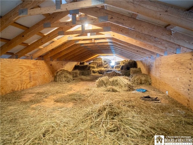 view of attic