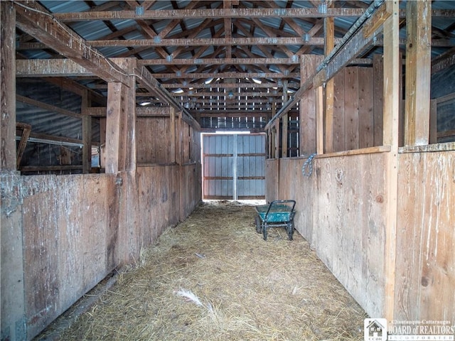 view of horse barn