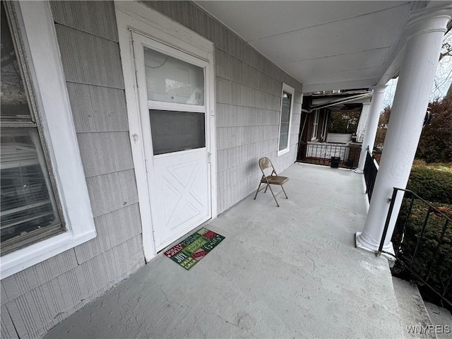 view of patio / terrace featuring a porch